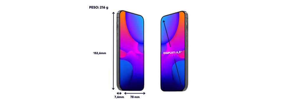 Dimensiones y peso iPhone 17